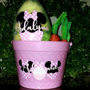 Personalized Minnie Mouse Easter Basket